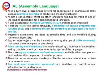 Al Machine Programming Robo unit4- Robot Programming.pptx