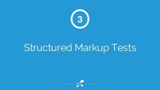 Structured data before Structured data after
Structured Markup Tests
 