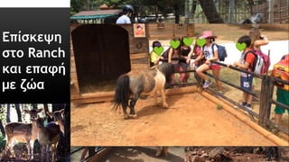 Επίσκεψη
στο Ranch
και επαφή
με ζώα
 