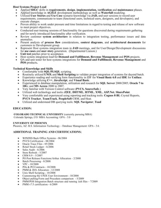 Rob Soper Senior Systems Analyst | PDF image.