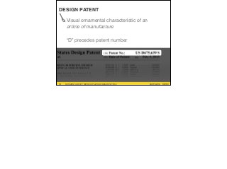 Visual ornamental characteristic of an  
article of manufacture
“D” precedes patent number
DESIGN PATENT
#UXPA2016SESSION SURVEY: WWW.UXPA2016.ORG/SURVEY19 #UXPA2016 ©2016SESSION SURVEY: WWW.UXPA2016.ORG/SURVEY/252
 
