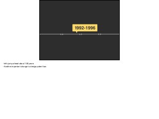 1992-1996
-let’s jump ahead about 100 years

-Another important change to design patent law
 