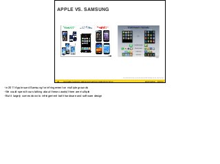 #UXPA2016SESSION SURVEY: WWW.UXPA2016.ORG/SURVEY #UXPA2016SESSION SURVEY: WWW.UXPA2016.ORG/SURVEY/252 ©2016
APPLE VS. SAMSUNG
48
http://www.t3dhq.com/wp-content/uploads/2012/08/Samsung-pre-and-post-iPhone.gif
-in 2011 Apple sued Samsung for infringement on multiple grounds

-We could spend hours talking about these case(s) there are multiple

-But it largely comes down to infringement both hardware and software design
 