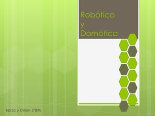 Robótica
                      y
                      Domótica




Balza y Dillon 5ºBM
 