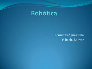Leonidas Aguagüiña
    1° bach. Bolivar
 