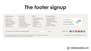 stephenpratley.com
The footer signup
