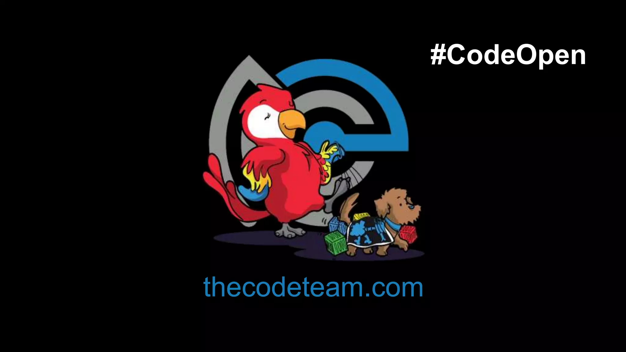 #CodeOpen
thecodeteam.com
 
