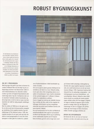 Robust bygningskunst   kunstmuseum i walsall artikel i tegl 3-2001