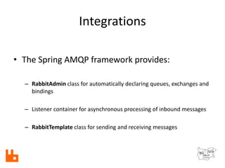 The RabbitMQ Message Broker | PPTX