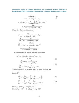 Robust model reference adaptive control for a second order system 2 | PDF
