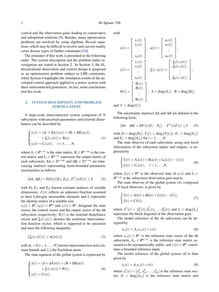Robust H∞ Dynamic Output-Feedback Decentralized Control Design Using ...