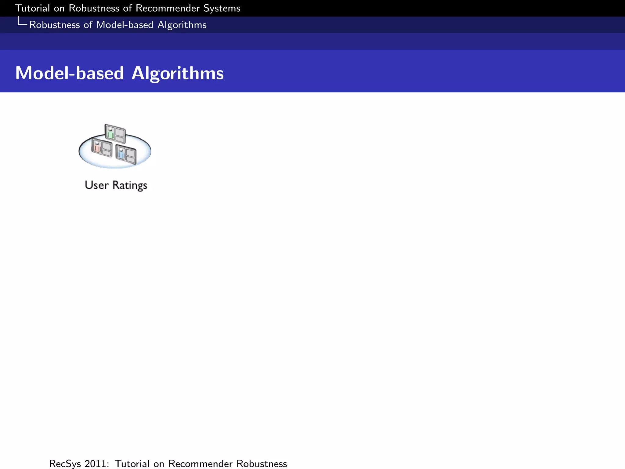 Tutorial on Robustness of Recommender Systems
  Robustness of Model-based Algorithms



Model-based Algorithms




      RecSys 2011: Tutorial on Recommender Robustness
 