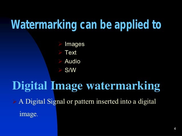 Watermarking phd thesis