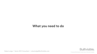 Addressing Site Quality | Search Marketing Summit Australia