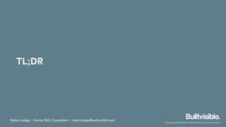 Addressing Site Quality | Search Marketing Summit Australia