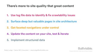 Addressing Site Quality | Search Marketing Summit Australia