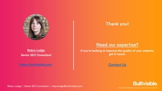 Addressing Site Quality | Search Marketing Summit Australia