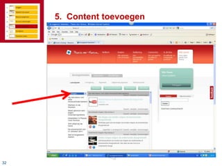 5. Content toevoegen




32
 