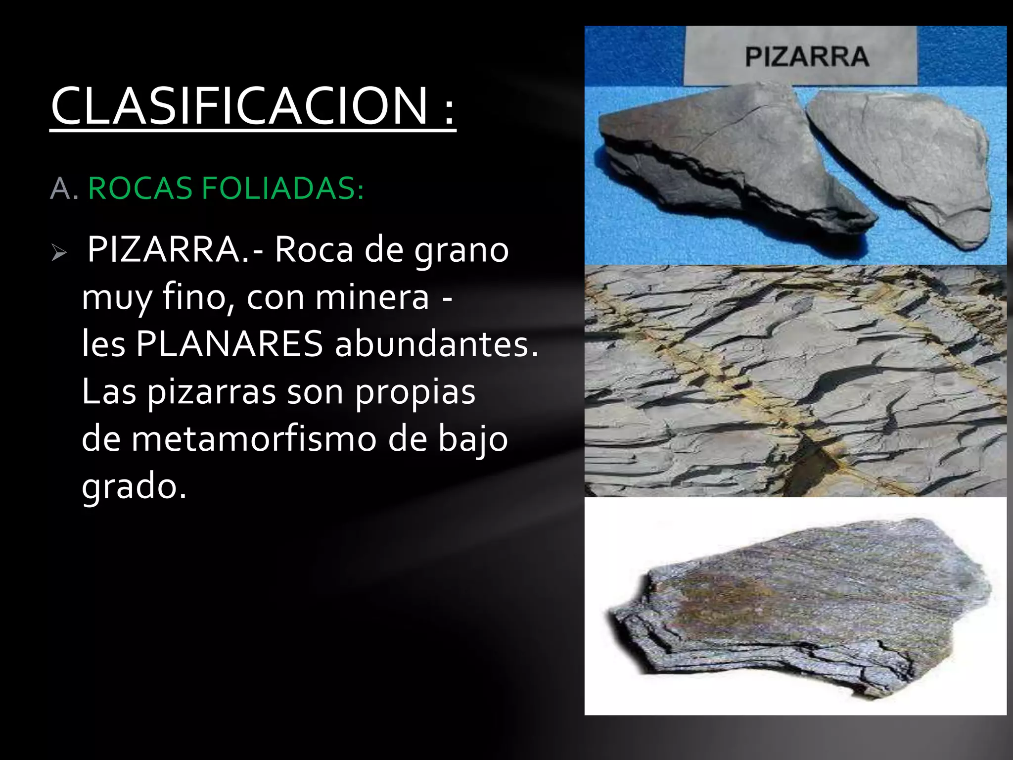 Rocas metamorficas | PPTX | Geology | Science