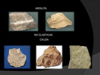 ARGILITA




NO CLASTICAS
   CALIZA
 