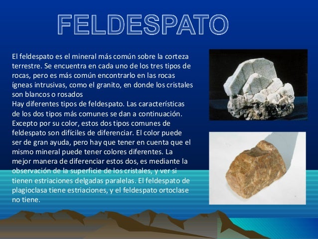 Cual Es El Crucero Del Feldespato es.slideshare.net