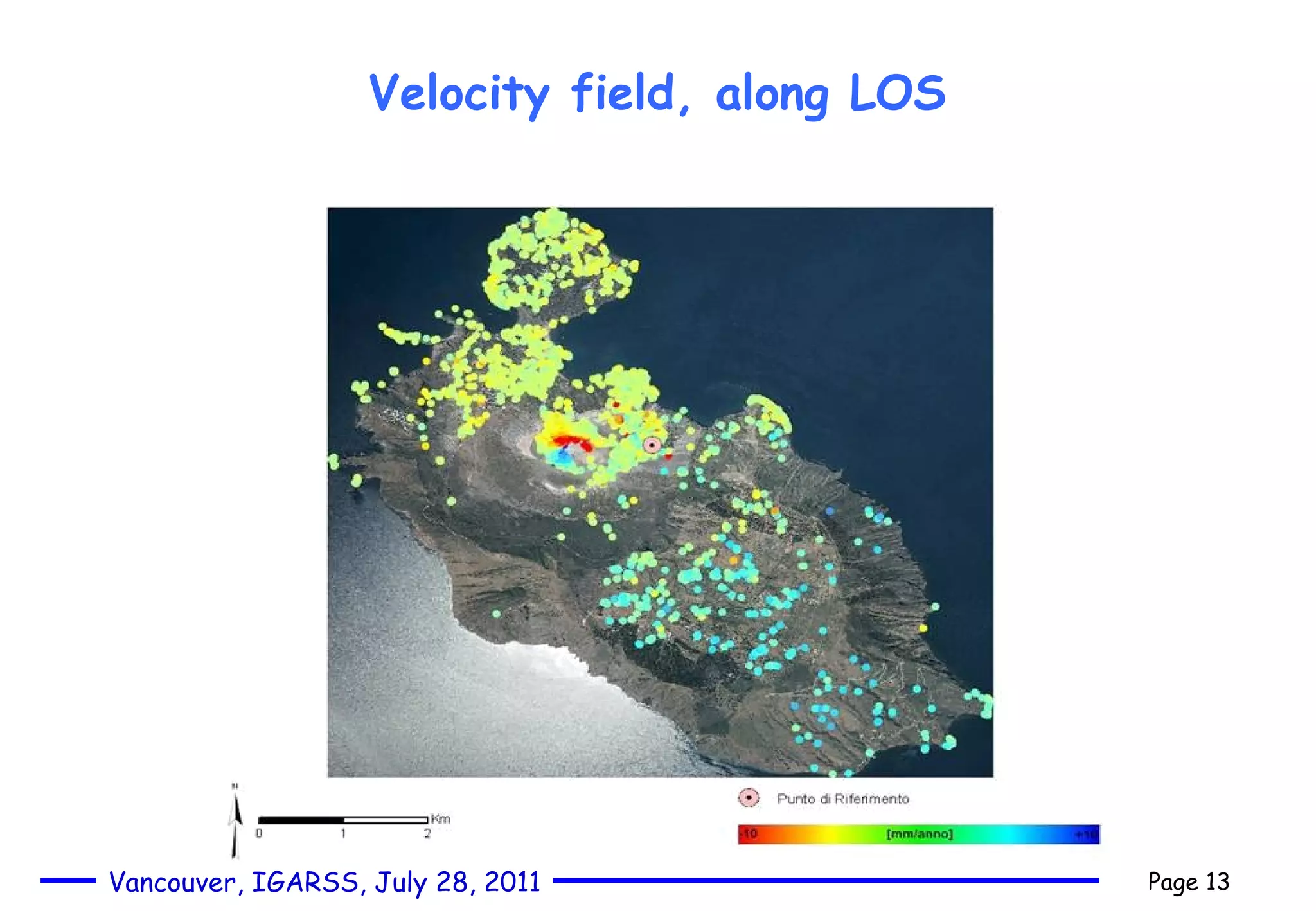 Velocity field, along LOS 