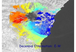 Decennial Etna motion:  E-W 