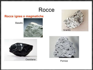 Rocce, minerali e pigmenti