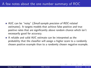 Roc Example Simple General Introduction to ROC Curves | PDF