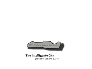 XXIe Century Networked Society
The Intelligente City Inukshuk
(Roche et Landry, 2017)
The Intelligente City Inukshuk
(Roche et Landry, 2017)
 