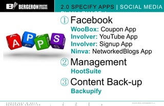 2.0 SPECIFY APPS | SOCIAL MEDIA
                                          PLAN | PHASE 1
                                 ...