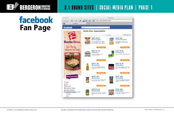 roche bros social media plan roche bros flyer