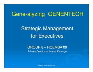 Roche Genentech Acquisition Analysis | PDF