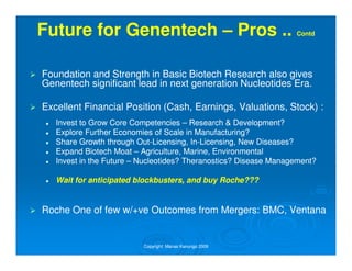 Roche Genentech Acquisition Analysis | PDF