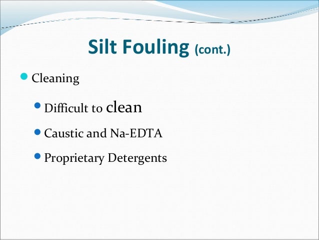 RO & NF chemical cleaning