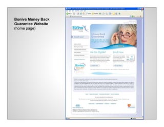 Boniva Money Back
Guarantee Website
(home page)
 
