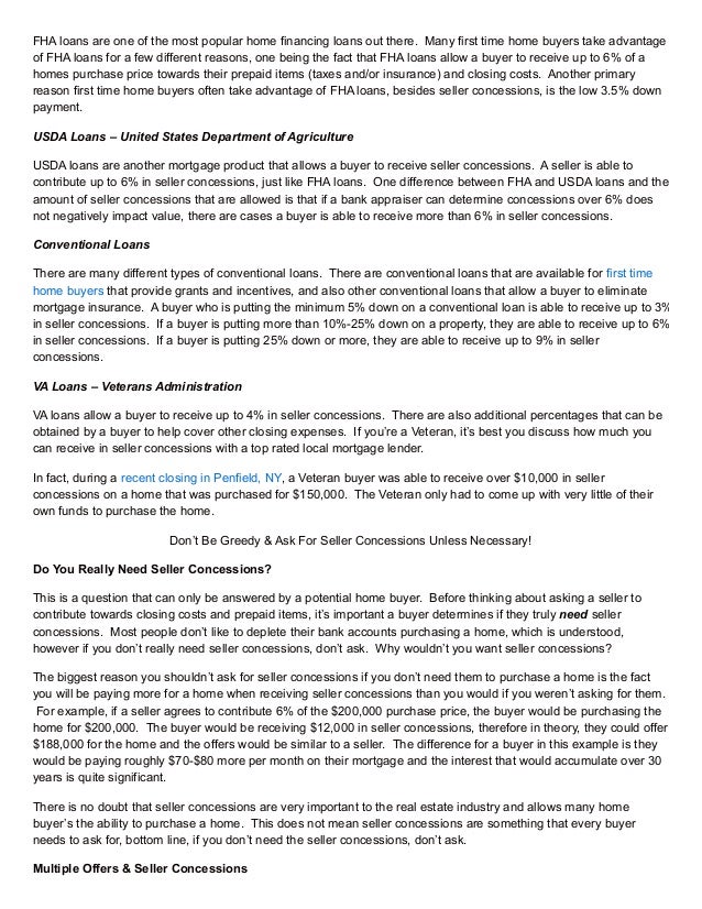 What Are Seller Concessions/Contributions in Real Estate?