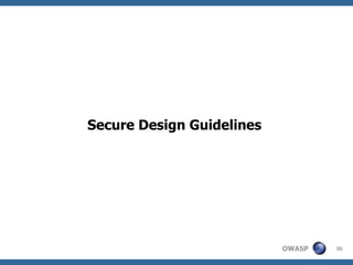 Secure Design Guidelines  