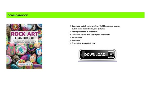 Read Rock Art Handbook Techniques And Projects For Painting Colorin