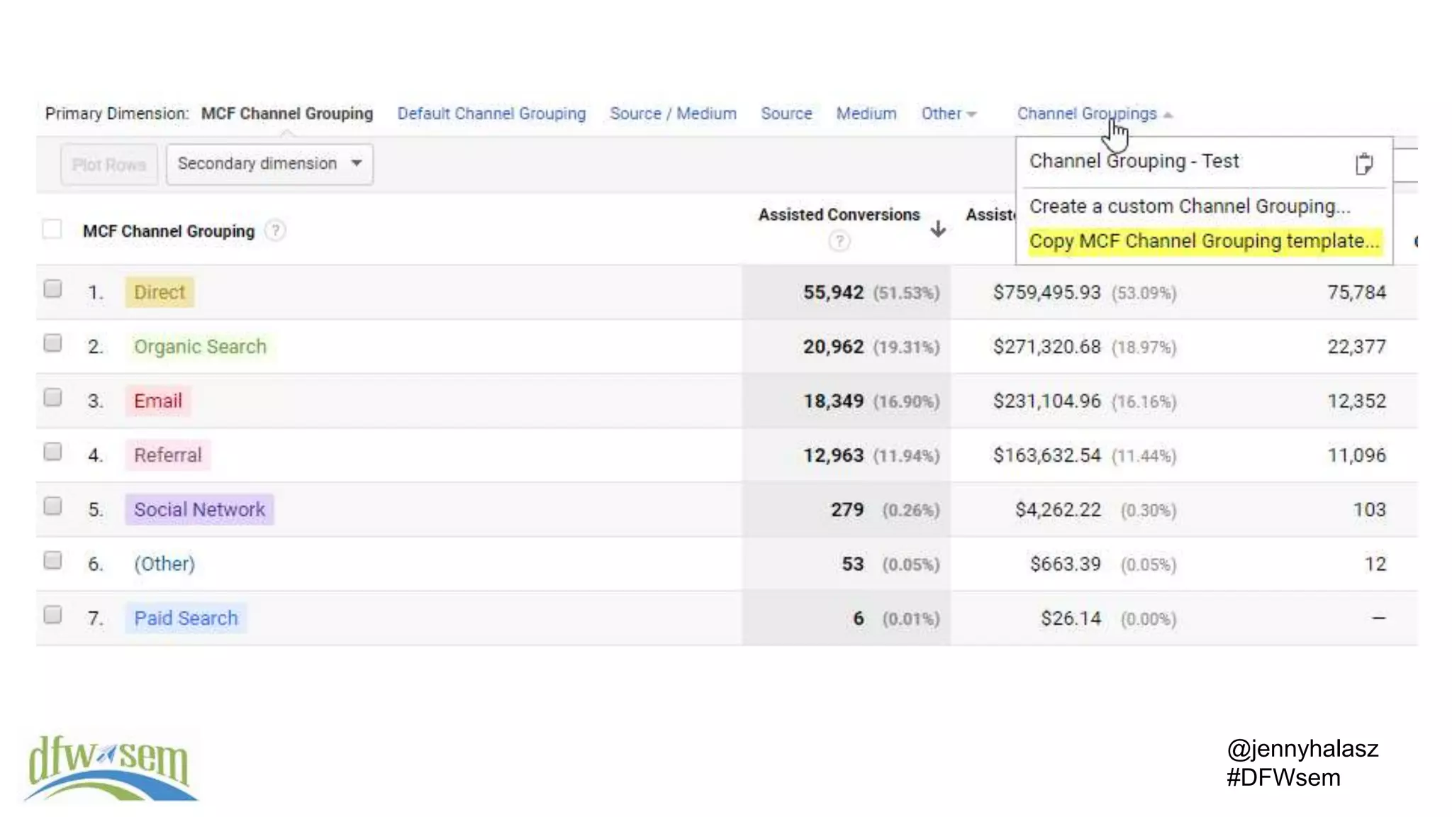 @jennyhalasz
#DFWsem
 