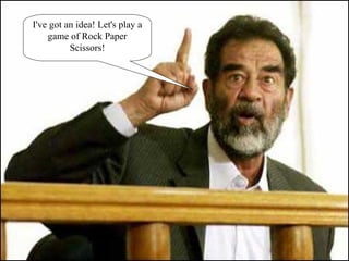 I've got an idea! Let's play a game of Rock Paper Scissors! 