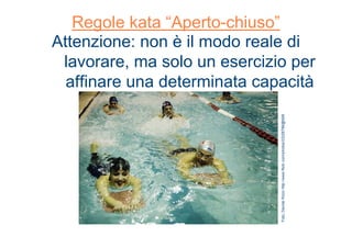 Regole kata “Aperto-chiuso”
Attenzione: non è il modo reale di
lavorare, ma solo un esercizio per
affinare una determinata capacità
Foto;DavideRizzohttp://www.flickr.com/photos/23228786@N06
 