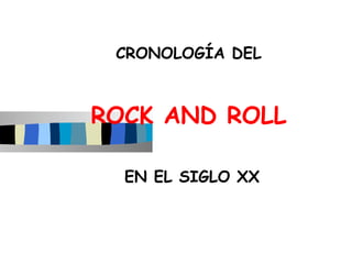 CRONOLOGÍA DEL



ROCK AND ROLL

  EN EL SIGLO XX
 