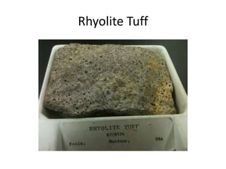 Rhyolite Tuff
 