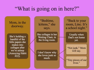 “What is going on in here?”
 