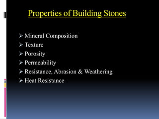 Rock as aconstruction material | PPTX