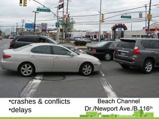 Beach Channel Dr.
Newport Ave
B116th
St.Beach Channel
Dr./Newport Ave./B 116th
•crashes & conflicts
•delays
 