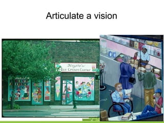 Articulate a vision
 