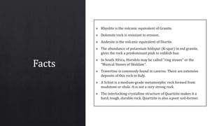 different types of rocks