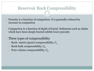 Compressional Rock Example Rock Compressibility | PPTX